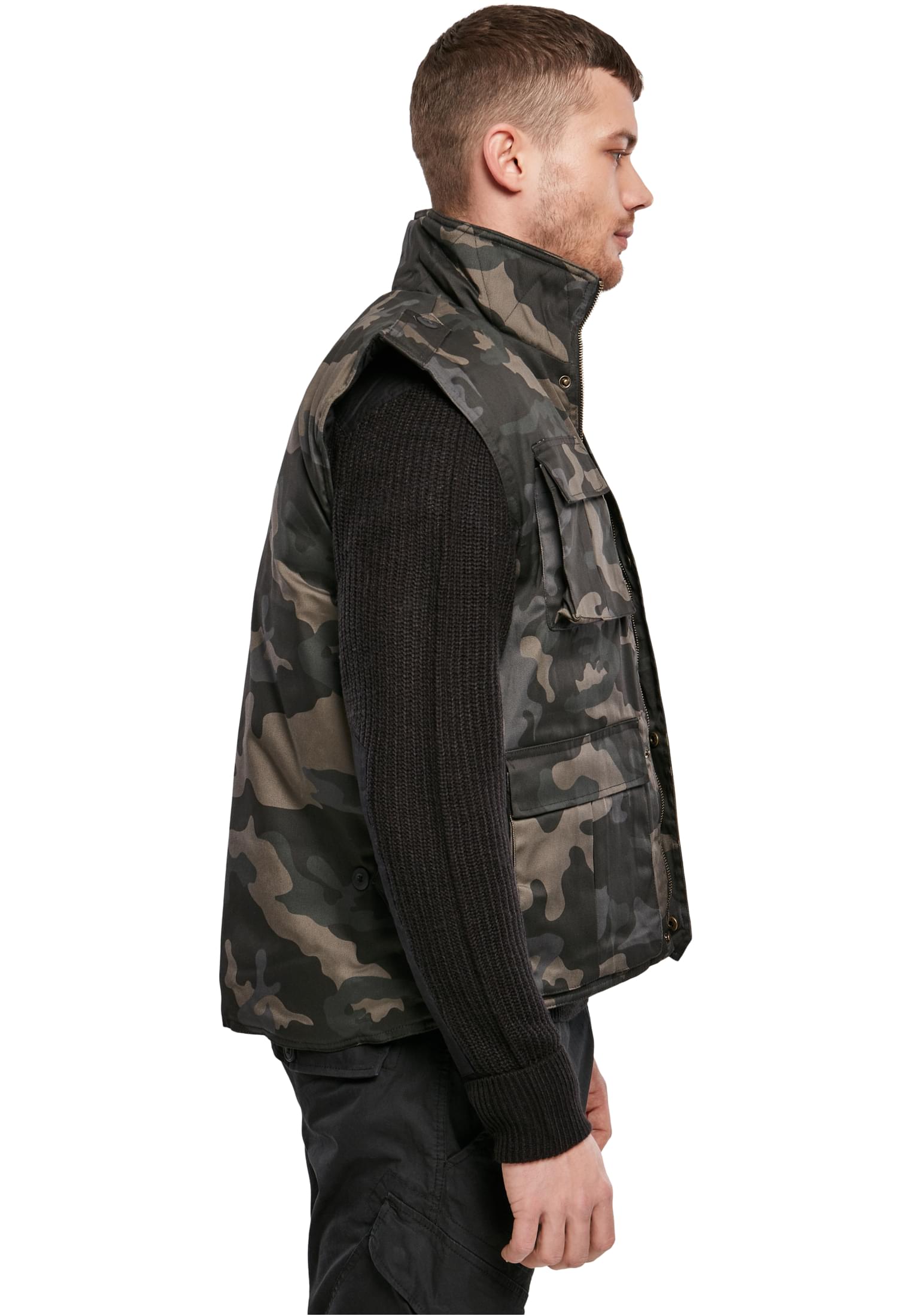 Jagd- Und Anglerweste Rangerweste Securityweste dark camo