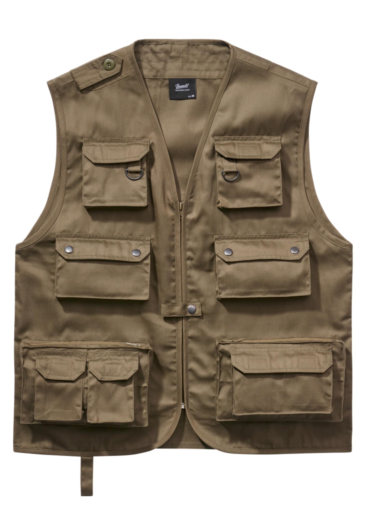 Jagd- Und Anglerweste Rangerweste Securityweste olive Basic